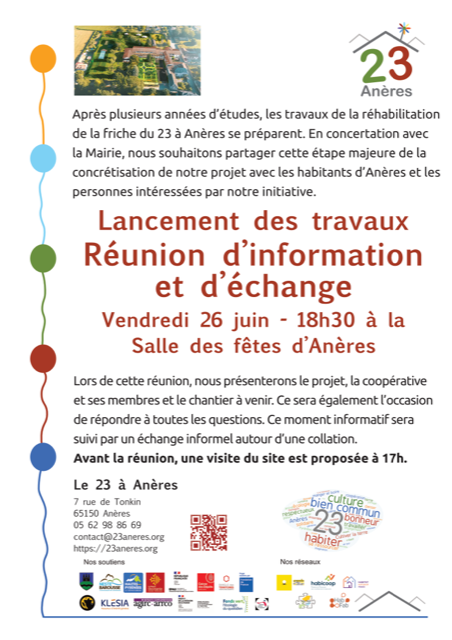 23 à Anères — Réunion d'information avant lancement des travaux