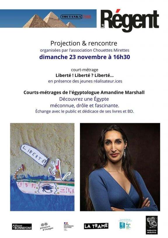 CINE RENCONTRE AVEC AMANDINE MARSHALL, EGYPTOLOGUE