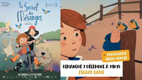Le secret des mésanges affiche et descriptif escape game 7/12 à 14h15